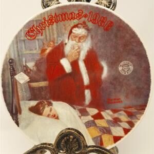Norman‎ Rockwell Deer Santy Claus Collection 1986